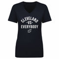 Cleveland Cavaliers T-Shirt – Lightweight Cotton Vs Everybody Tee | V-Neck Casual Top Women's V-Neck T-Shirt - YinzerShop