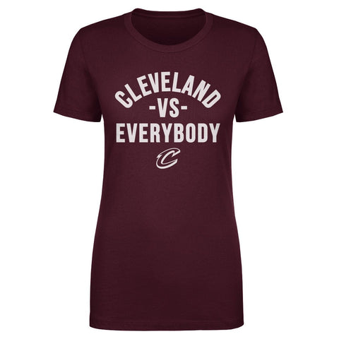 Cleveland Cavaliers T-Shirt – Slim Fit Cotton Crewneck Tee With Team Logo Women's T-Shirt - YinzerShop