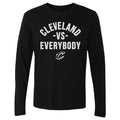 Cleveland Cavaliers T-Shirt - Team Spirit Apparel, Lightweight Long Sleeve Cotton Crewneck Tee Men's Long Sleeve T-Shirt - YinzerShop