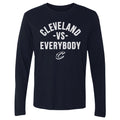 Cleveland Cavaliers T-Shirt - Team Spirit Apparel, Lightweight Long Sleeve Cotton Crewneck Tee Men's Long Sleeve T-Shirt - YinzerShop