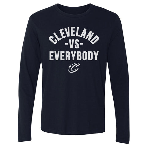 Cleveland Cavaliers T-Shirt - Team Spirit Apparel, Lightweight Long Sleeve Cotton Crewneck Tee Men's Long Sleeve T-Shirt - YinzerShop