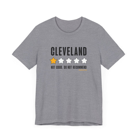 Cleveland Review 1 Star - Short Sleeve Tee T-Shirt - YinzerShop