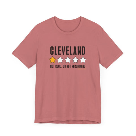Cleveland Review 1 Star - Short Sleeve Tee T-Shirt - YinzerShop