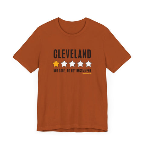 Cleveland Review 1 Star - Short Sleeve Tee T-Shirt - YinzerShop