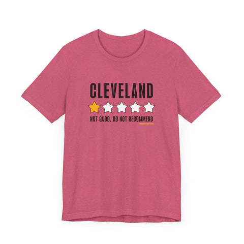 Cleveland Review 1 Star - Short Sleeve Tee T-Shirt - YinzerShop