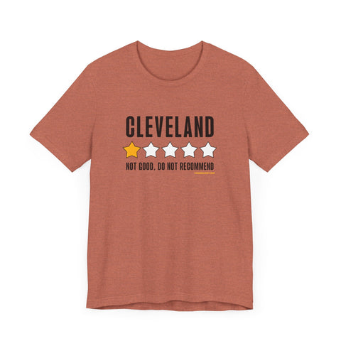 Cleveland Review 1 Star - Short Sleeve Tee T-Shirt - YinzerShop
