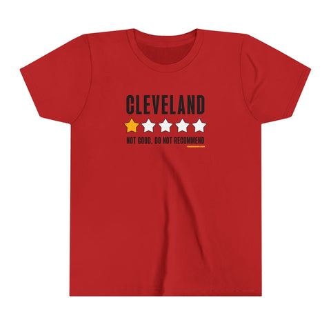Cleveland Review Graphic - Youth Short Sleeve Tee Kids Apparel - YinzerShop