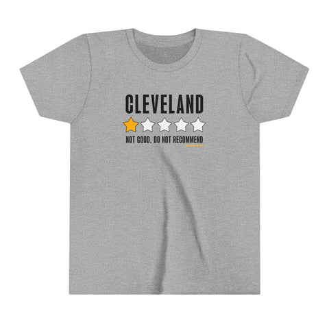 Cleveland Review Graphic - Youth Short Sleeve Tee Kids Apparel - YinzerShop