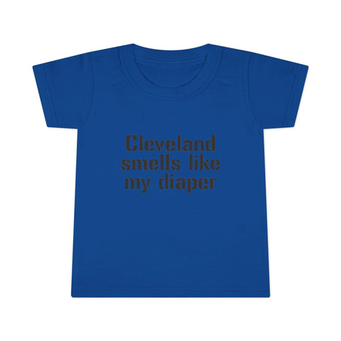 Cleveland Smells Like My Diaper - Toddler T-shirt Kids Apparel - YinzerShop