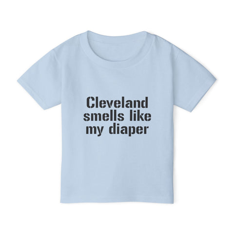 Cleveland Smells Like My Diaper - Toddler T-Shirt Kids Apparel - YinzerShop