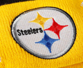 Pittsburgh Steelers Starter Knit Cap Stripe Pom Pom Hat Knit Beanies Turnovers Inc