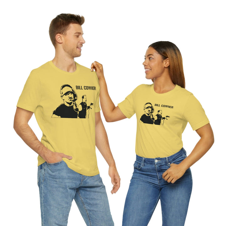 Coach Bill Cowher Legend T-Shirt Short Sleeve Tee T-Shirt Printify   