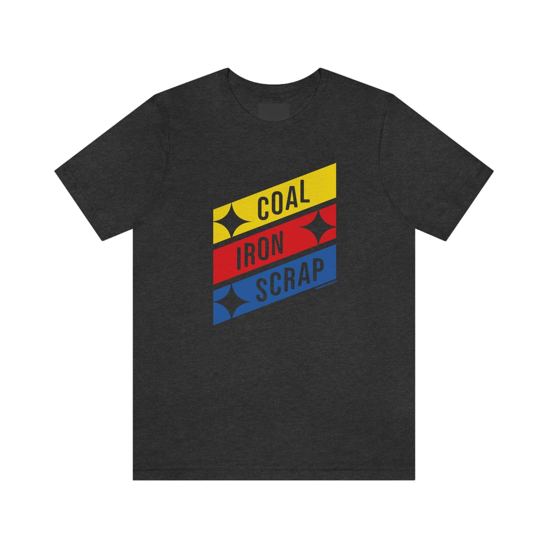 Coal Iron Scrap Shirt T-Shirt Printify Dark Grey Heather S 
