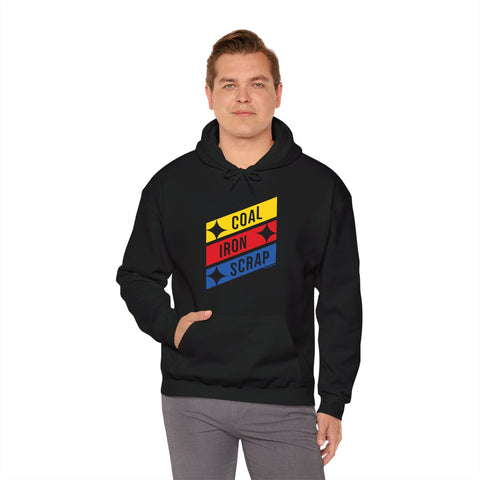 Coal Iron Scrap Unisex Heavy Blend™ Hooded Sweatshirt Hoodie - YinzerShop