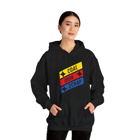 Coal Iron Scrap Unisex Heavy Blend™ Hooded Sweatshirt Hoodie - YinzerShop