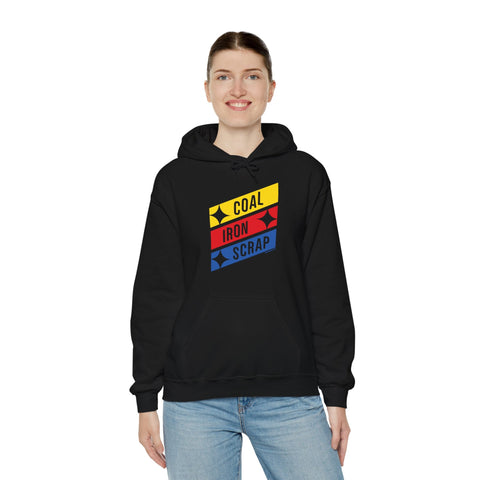 Coal Iron Scrap Unisex Heavy Blend™ Hooded Sweatshirt Hoodie - YinzerShop