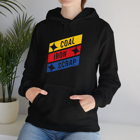 Coal Iron Scrap Unisex Heavy Blend™ Hooded Sweatshirt Hoodie - YinzerShop