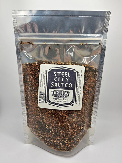 Coffee Rub Seasoning - ZEKE's Bold Flavor Rub With Hawaiian Sea Salt & Espresso Spice Mix - YinzerShop