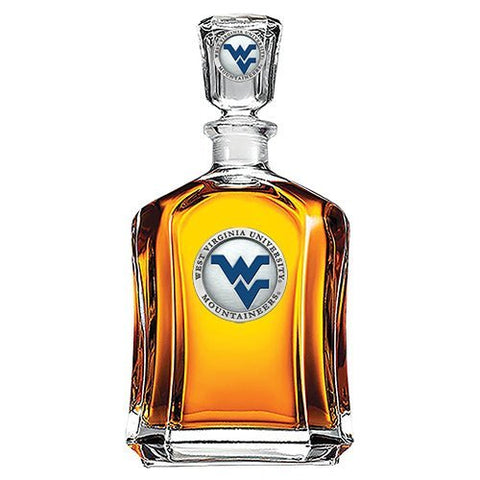 College Pewter Decanter - West Virginia University Glass 24 Ounce Barware Set Decanter - YinzerShop