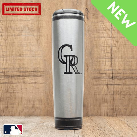 Colorado Rockies Metal Dugout Mug | Stainless Steel Baseball Bat Mug MLB Teams - Metal Dugout Mug Dugout Mugs®   