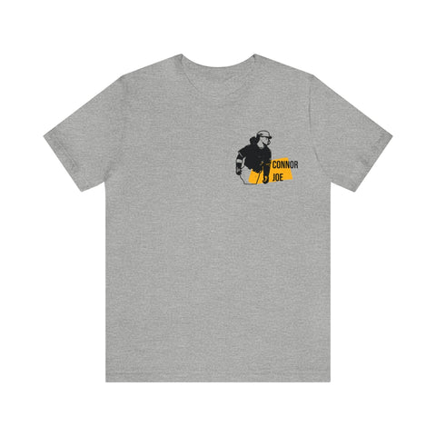 Connor Joe Headliner Series T-Shirt - Back-Printed Graphic Tee T-Shirt Printify Athletic Heather S 