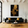 Contemporary Black and Gold Wall Art II Canvas - YinzerShop