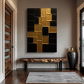 Contemporary Black and Gold Wall Art II Canvas - YinzerShop