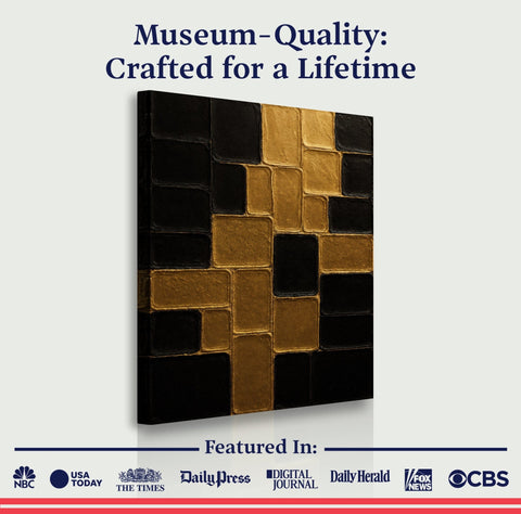 Contemporary Black and Gold Wall Art II Canvas - YinzerShop