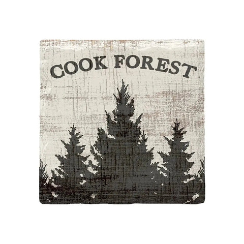 Cook Forest State Park PA Ceramic Drink Coaster with Forest Design Coaster - YinzerShop