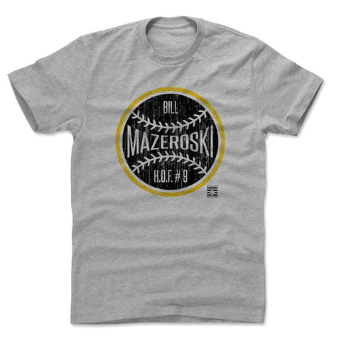 Cotton T-Shirt Bill Mazeroski Ball K - Soft Crewneck Tee, Regular Fit Men's Cotton T-Shirt - YinzerShop