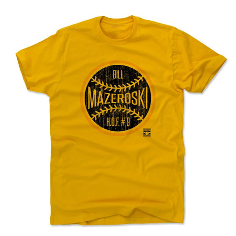 Cotton T-Shirt Bill Mazeroski Ball K - Soft Crewneck Tee, Regular Fit Men's Cotton T-Shirt - YinzerShop