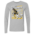 Crewneck Long Sleeve Paul Gardner Pittsburgh Power Shirt - Cotton Graphic Tee Men's Long Sleeve T-Shirt - YinzerShop