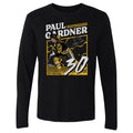 Crewneck Long Sleeve Paul Gardner Pittsburgh Power Shirt - Cotton Graphic Tee Men's Long Sleeve T-Shirt - YinzerShop