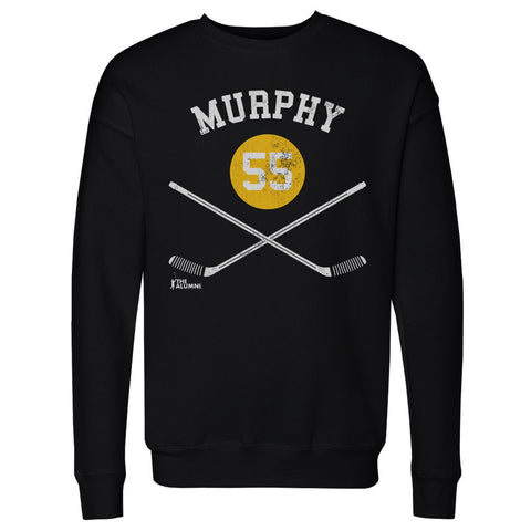 Crewneck Long Sleeve Sweatshirt - Larry Murphy Pittsburgh Sports Apparel, Regular Fit Men's Crewneck Sweatshirt - YinzerShop
