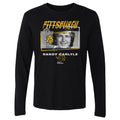 Crewneck Long Sleeve T-Shirt - Randy Carlyle Pittsburgh Tones Cotton Tee, Regular Fit Men's Long Sleeve T-Shirt - YinzerShop