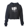 Cropped Hoodie Pennsylvania Roots | Lightweight Poly Cotton Fleece Pullover Crop Hoodie - YinzerShop