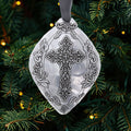 Cross Ornament | Faithful Moments Aluminum Religious Ornament - Personalized Gift - YinzerShop