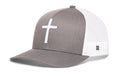 Cross Trucker Hat | Black bold cross Snapback Trucker - YinzerShop