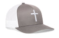 Cross Trucker Hat | Black bold cross Snapback Trucker - YinzerShop