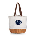 Penn State Nittany Lions - Coronado Canvas and Willow Basket Tote Picnic Basket Picnic Time Family of Brands Beige  