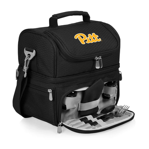 Pittsburgh Panthers - Pranzo Lunch Bag Cooler with Utensils  Picnic Time Family of Brands Black  