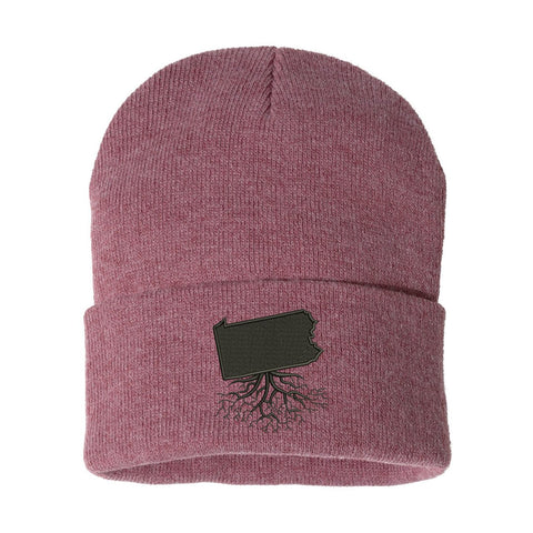 Cuff Beanie Pennsylvania | WearYourRoots Soft Acrylic Knit Winter Hat Beanie - YinzerShop