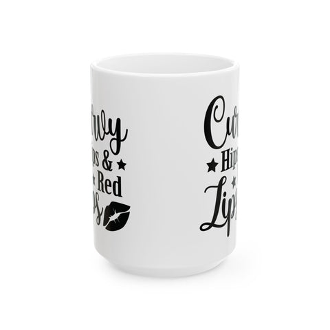 Curvy Hips & Red Lips (Pittsburgh Sarcasm Series) - Coffee Mugs (11oz, 15oz) Mug - YinzerShop
