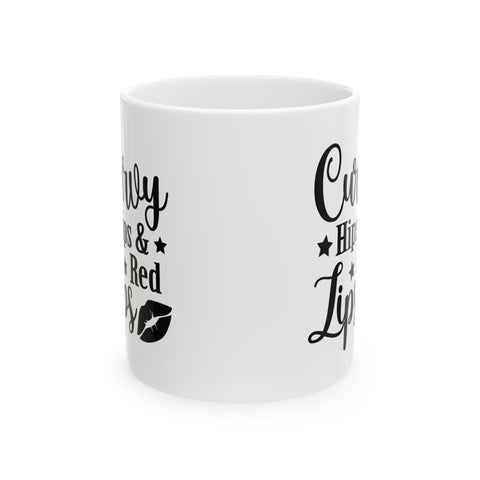 Curvy Hips & Red Lips (Pittsburgh Sarcasm Series) - Coffee Mugs (11oz, 15oz) Mug - YinzerShop