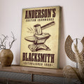 Custom Ironworks Blacksmith Sign Canvas - YinzerShop
