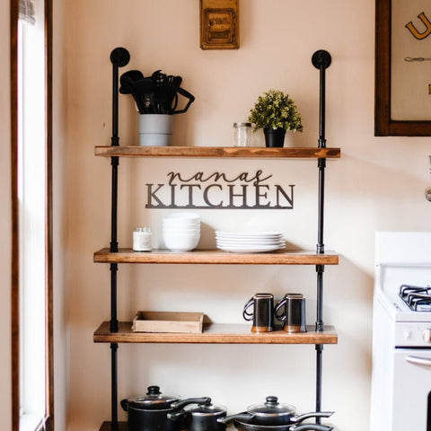 Custom Kitchen Wall Decor - Personalized Name Kitchen Sign, Unique Gift Wall Decor - YinzerShop
