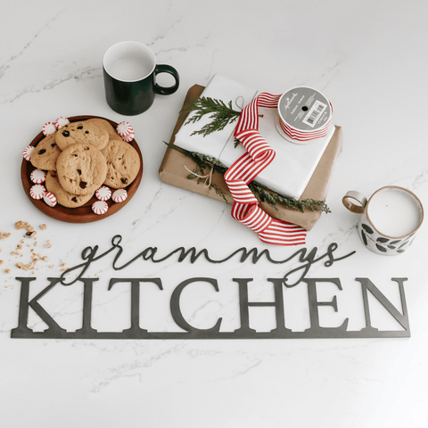 Custom Kitchen Wall Decor - Personalized Name Kitchen Sign, Unique Gift Wall Decor - YinzerShop