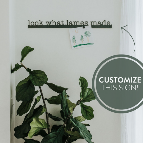 Magnetic Display Bar - Custom Name Sign Steel Magnetic Strip | Personalized Wall Decor