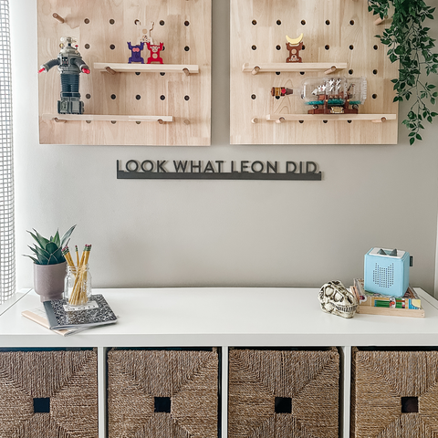 Magnetic Bar Sign - Custom Name Sign | Steel Wall Decor & Display Artwork Magnet