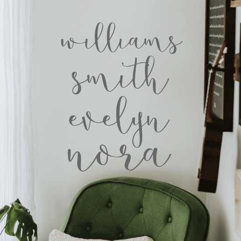 Custom Script Sign - Personalized Name Sign | Steel Wall Decor | Unique Metal Plaque